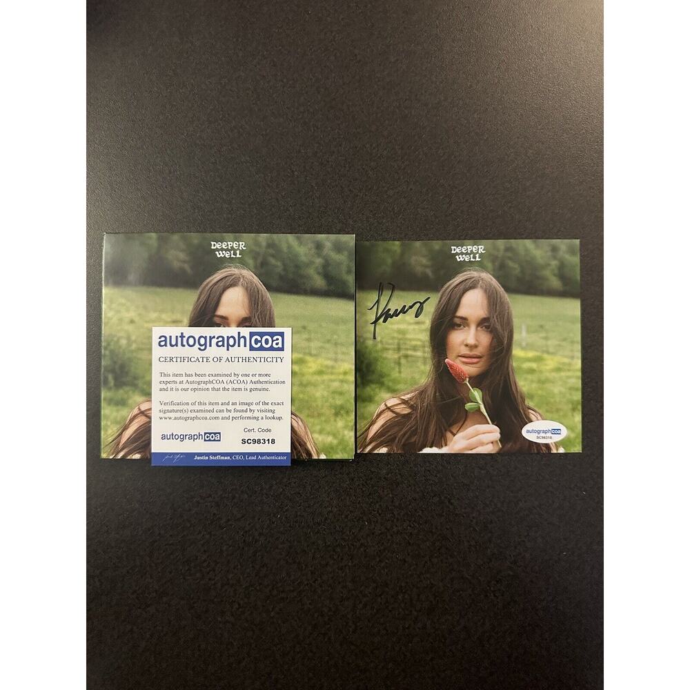Kacey Musgraves Deeper Well AUTOGRAPHED CD COA ACOA #SC98318
